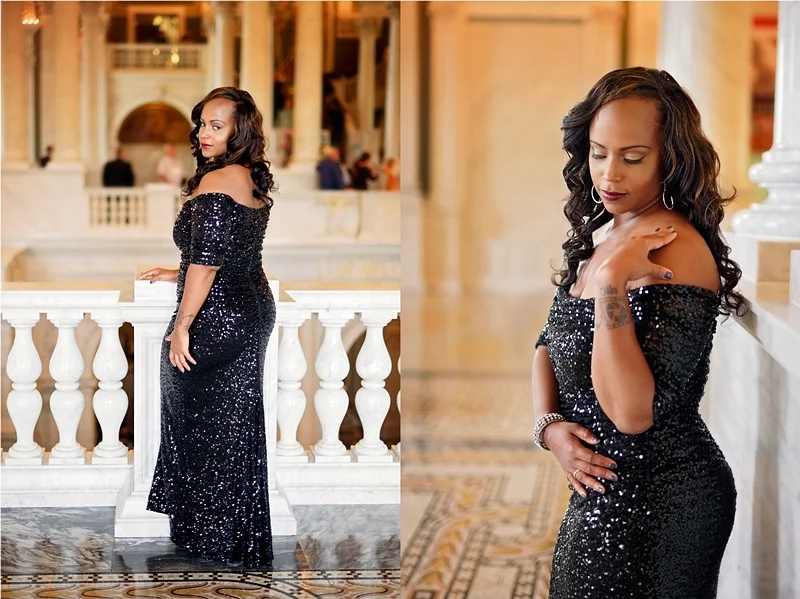 Arminta dazzled in this gorgeous dress!
