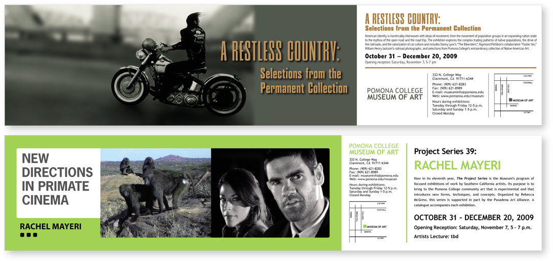 Pomona College Museum of Art Gallery postcards