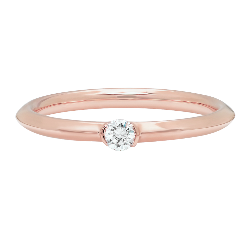 Poe Designer Jewelry Fancy Diamond Engagement Solitaire Alternative Wedding Band Ring Gold 18 Karat
