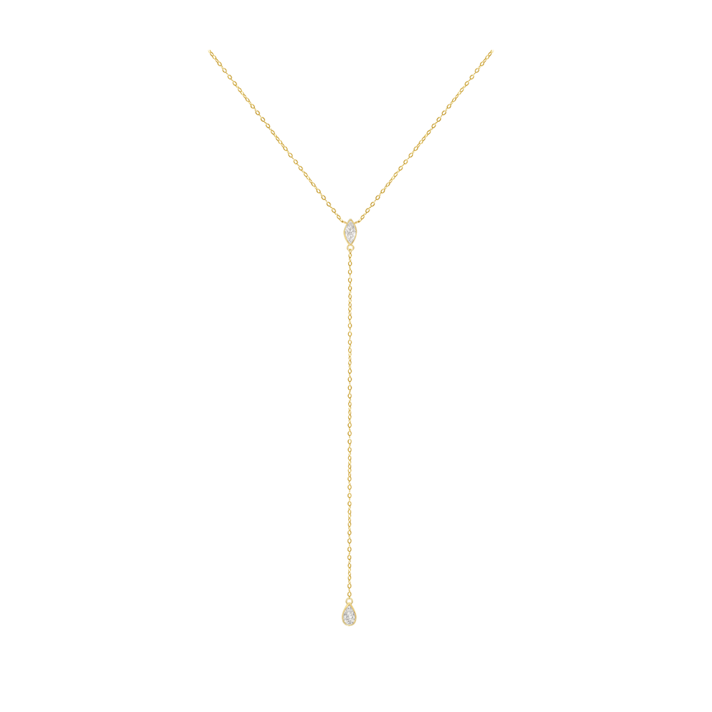 Marquis & pear diamond drop necklace rose gold long chain ydrop poe jewelry venice jewelry chakra throat sacral energy sacred geometry