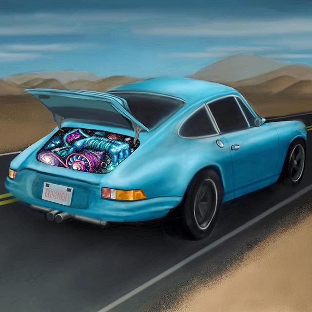 Galaxy Engine Porsche 911 
#porsche911 #engineer #mechanicalengineering #engineeringart #galaxycar #carsofinstagram #porscheclassic #bluecar #porschegram #galaxyart #galaxypainting #artistsoninstagram #mechanicalengineer