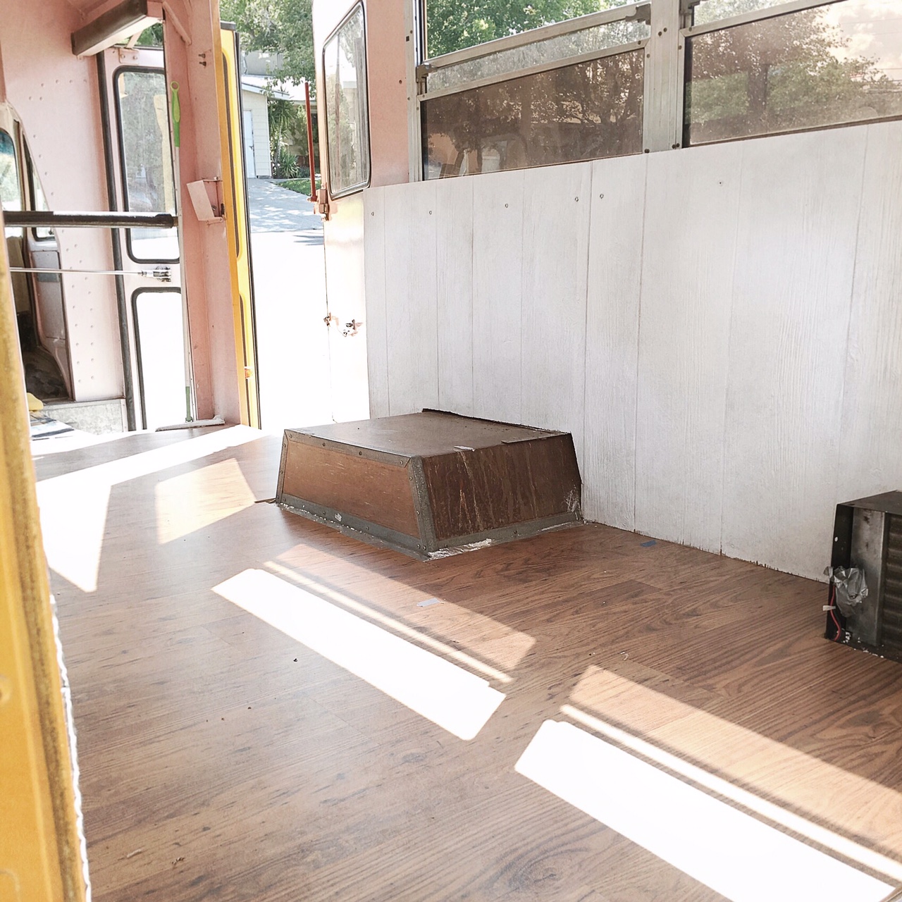 Floor and side walls.