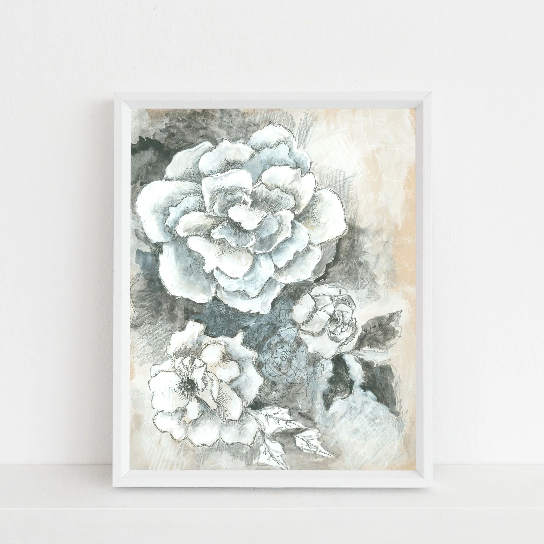 Full Bloom Mixed Media Painting by Journey Home Made mock up.jpg