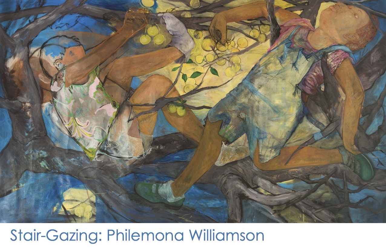Stair-Gazing: Philemona Williamson, gallery card (front)