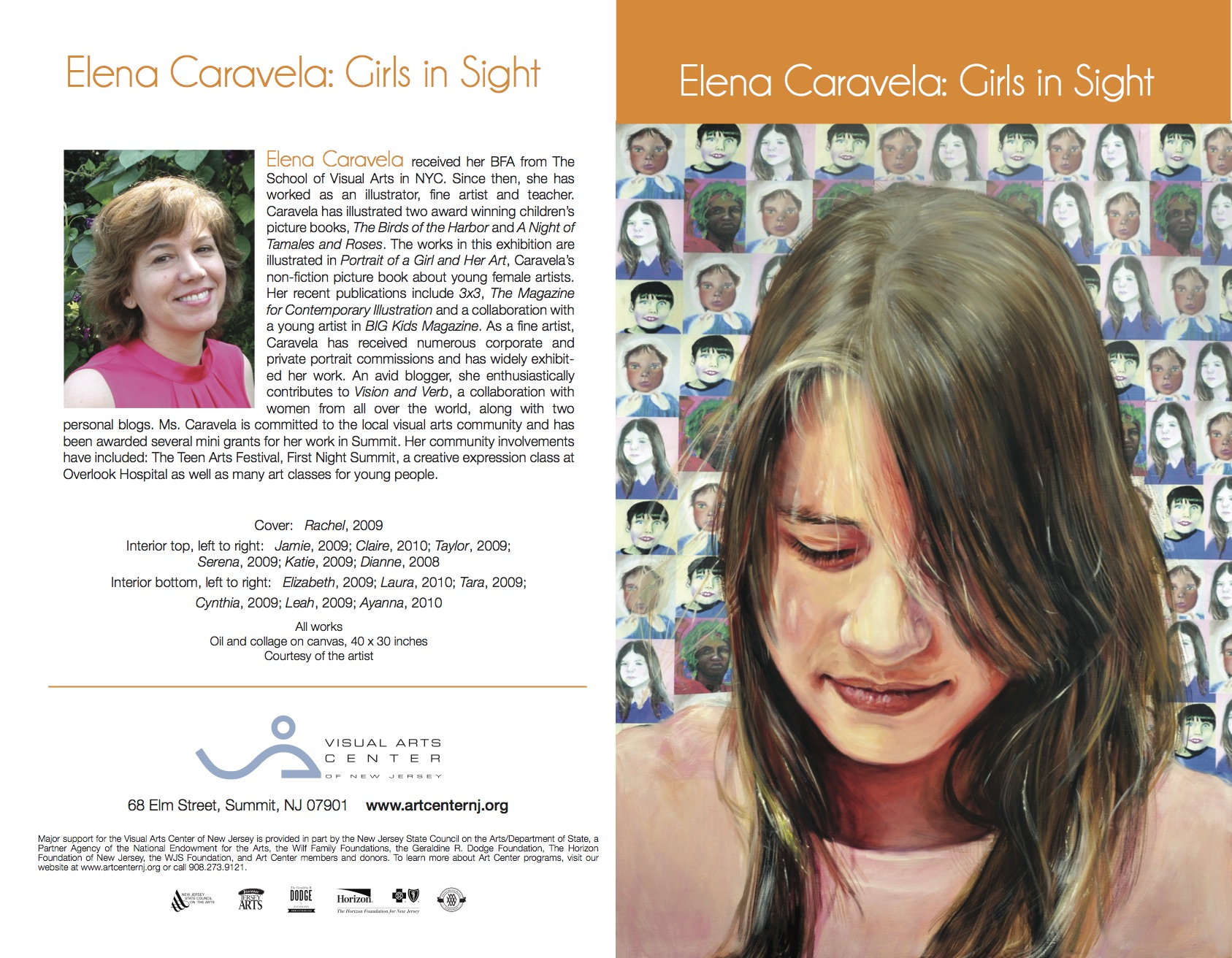 Elena Caravela: Girls in Sight, brochure (outside)