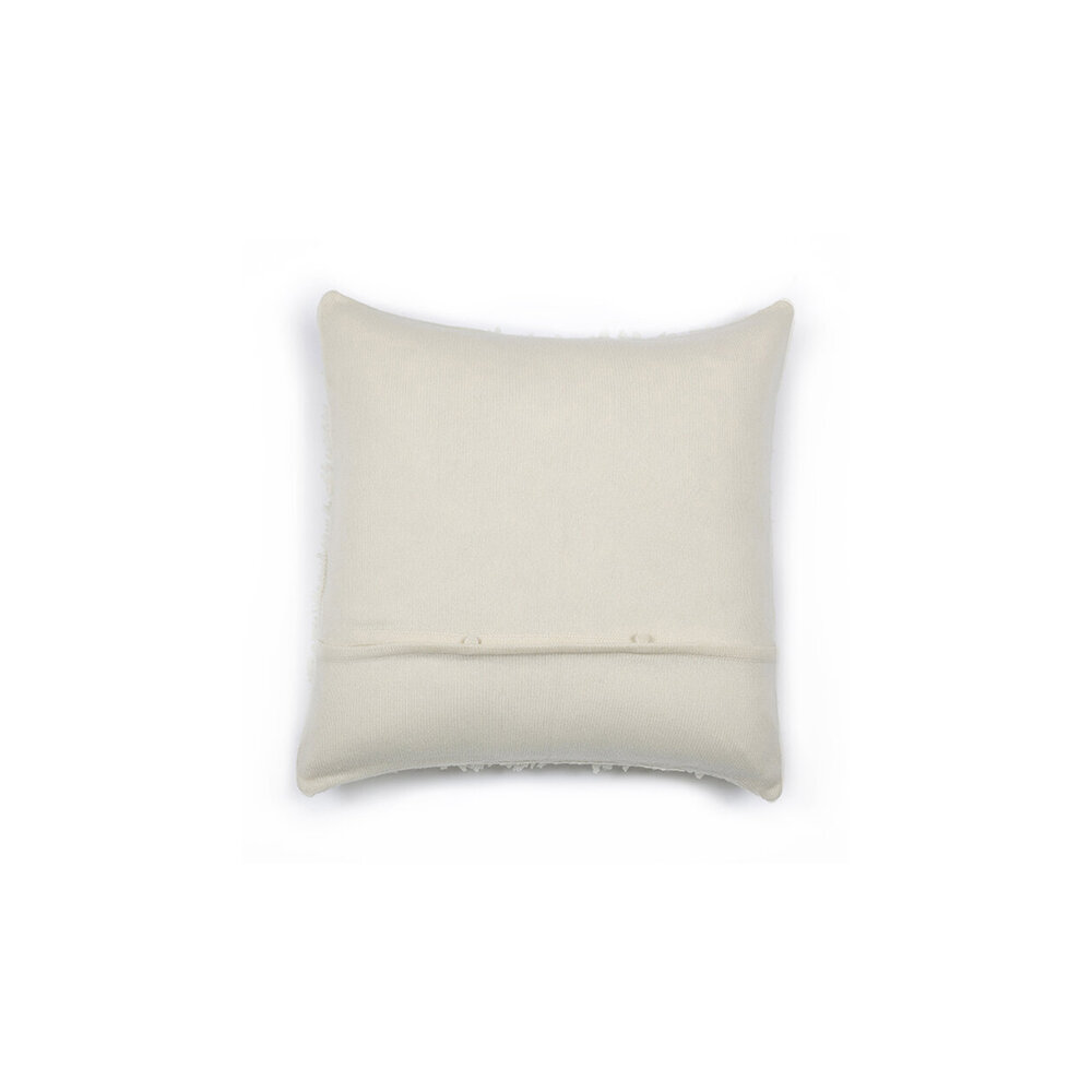 Cape Cod Ivory Tufted Cozy Coastal Pillow