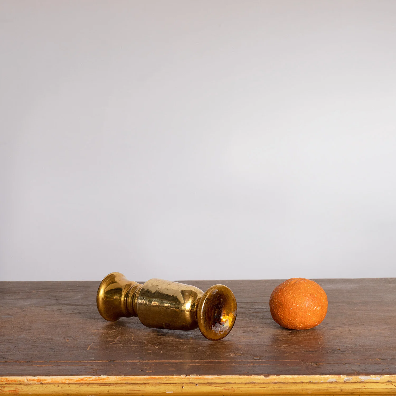 SMALL GOLD MERCURY GLASS VASE B — SAVED NY