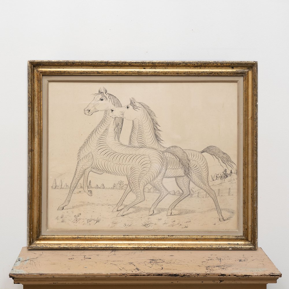 19th Century, Sketch Book, Folk Art, Pencil Drawings, Americana