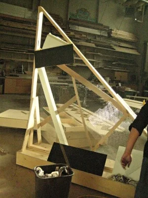 paper mache set design