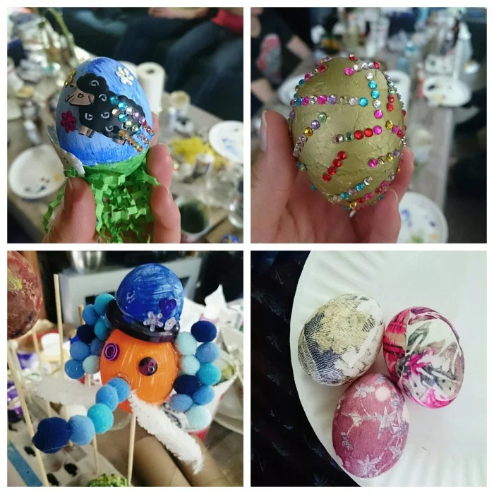 So much creativity was unleashed at my Easter egg decorating party last weekend