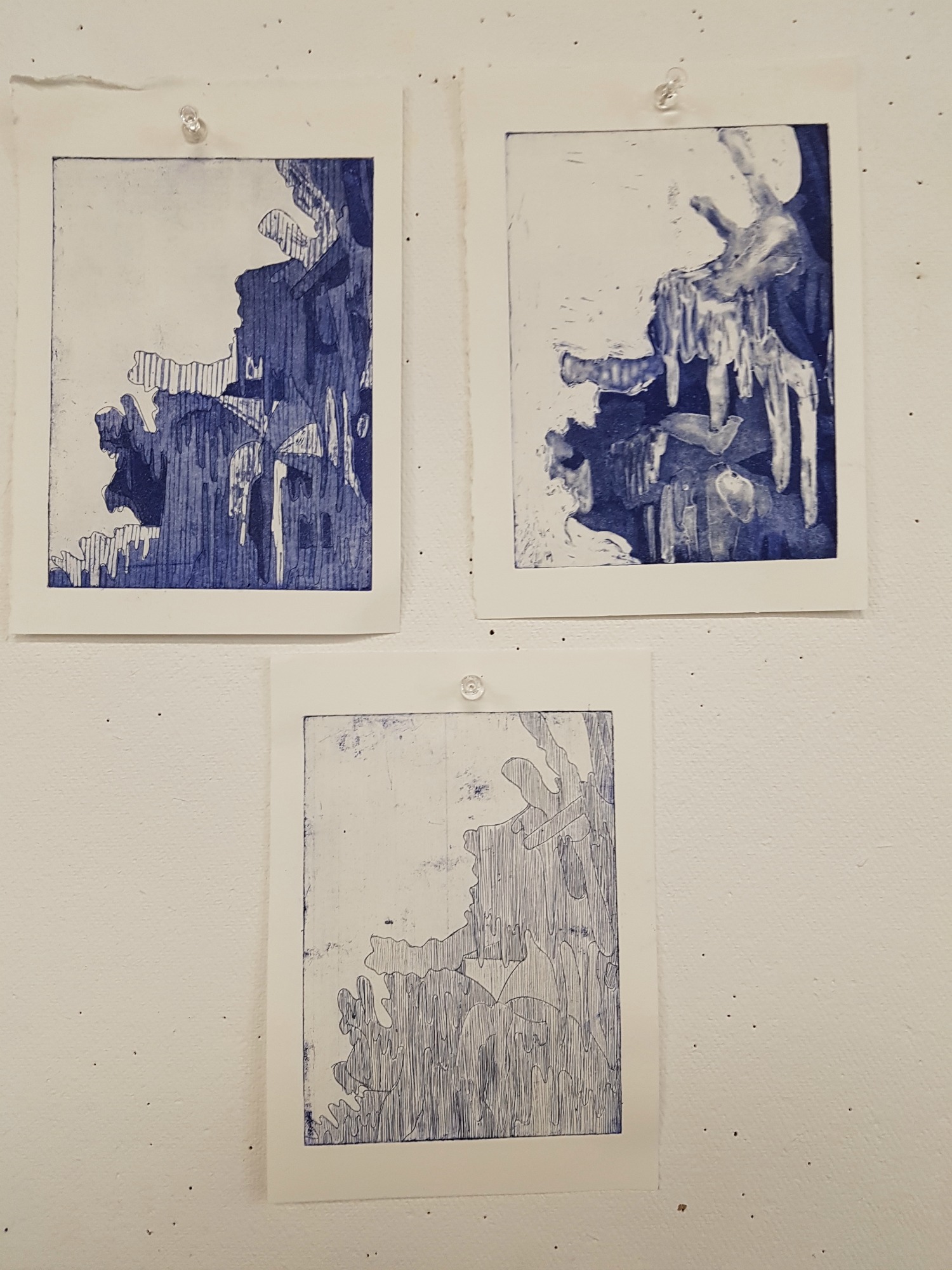 Trying out several different techniques with the same drawing