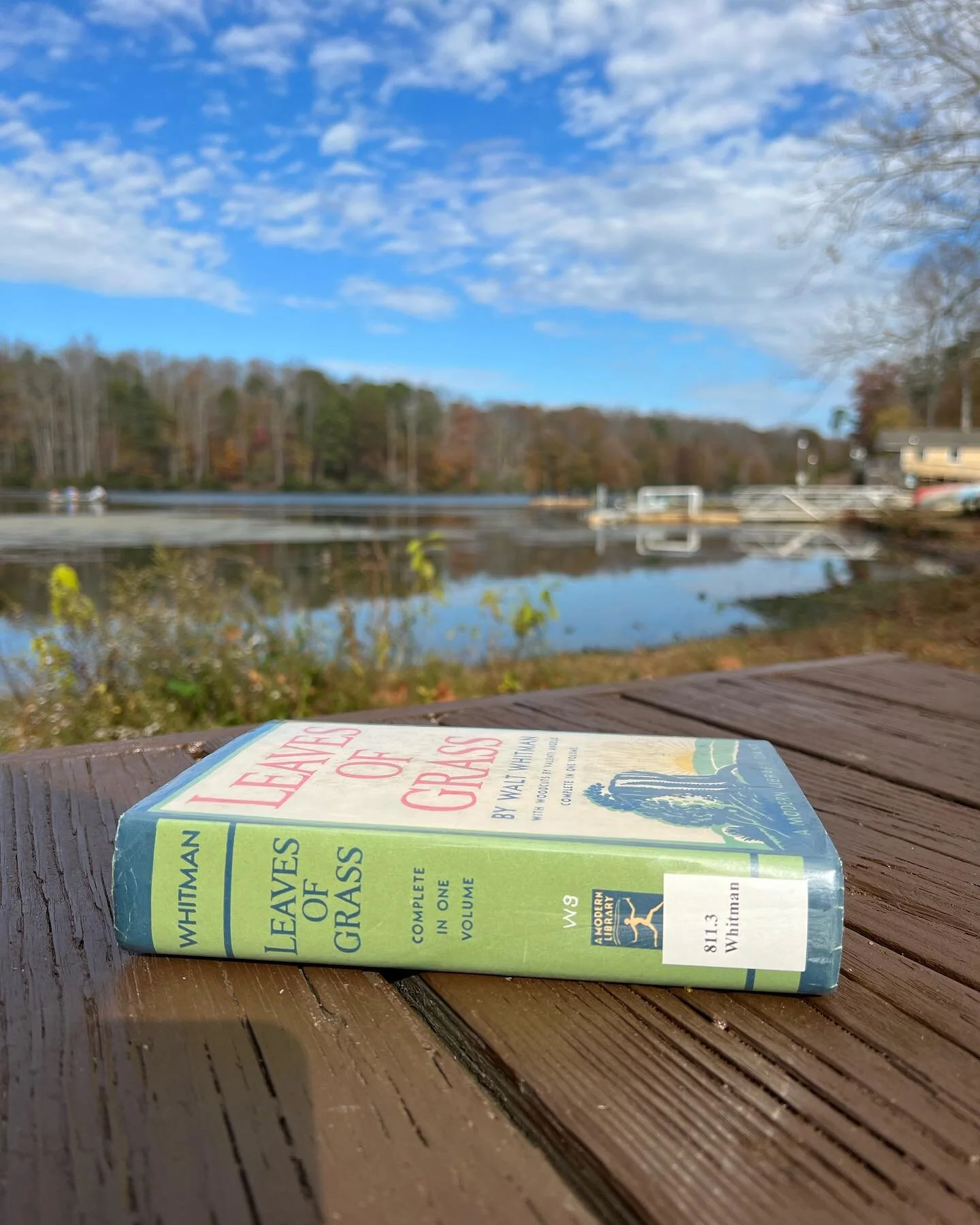 Taking a minute to meditate&hellip;. On this 80&deg; November day. 📚 🌳 🦆 🌞