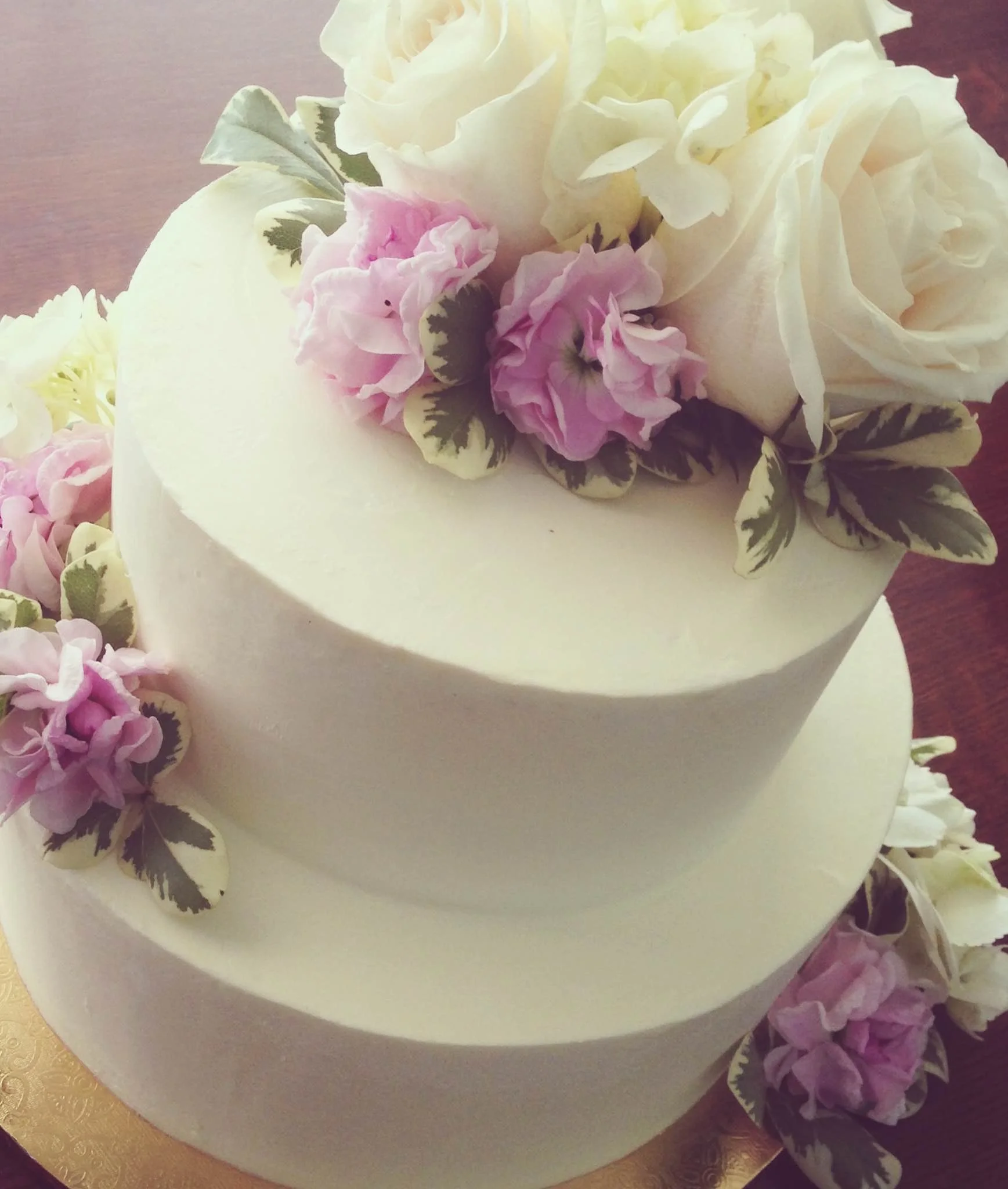 Two Tiered Buttercream Cake