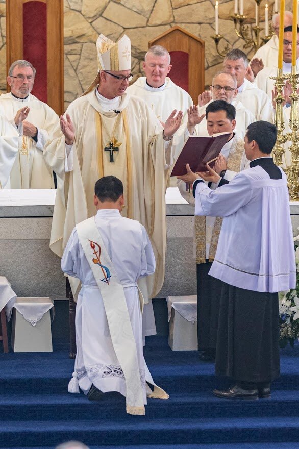 Tang Anthony Phan - Ordination with Bishop Paul Martin -