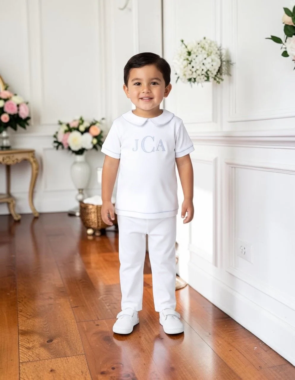 Ian Short Sleeve & Long Pant Two Piece Set