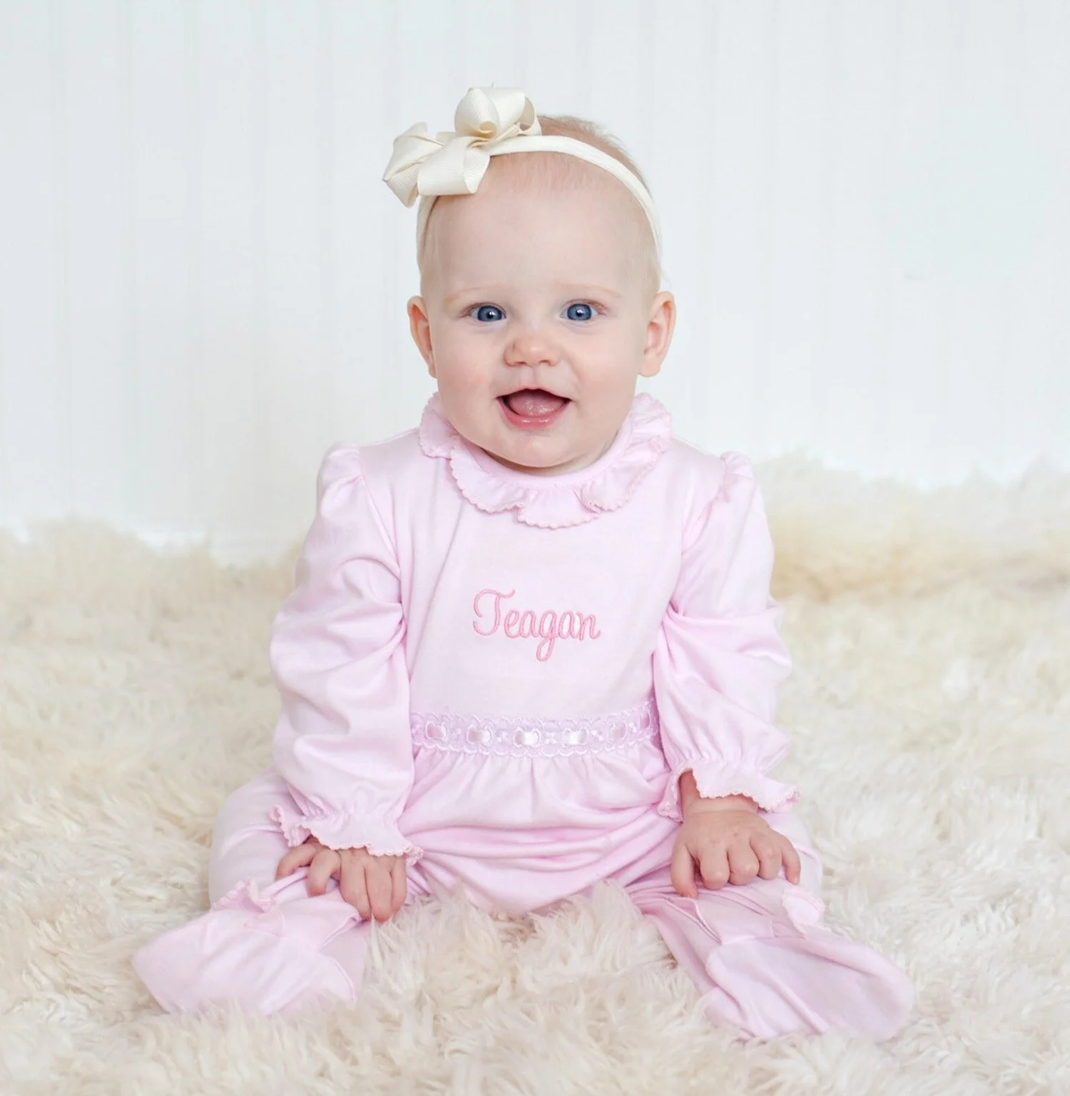 Molly Pink Ribbon Romper — Anne Everett Rae