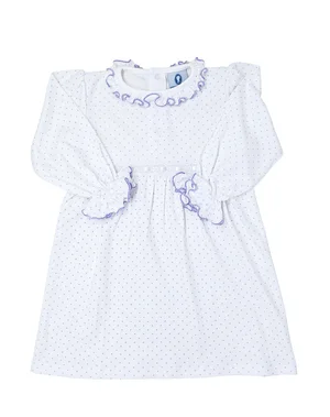 open lace back dress Baby Club Chic Tea Party Dress with Round Collar