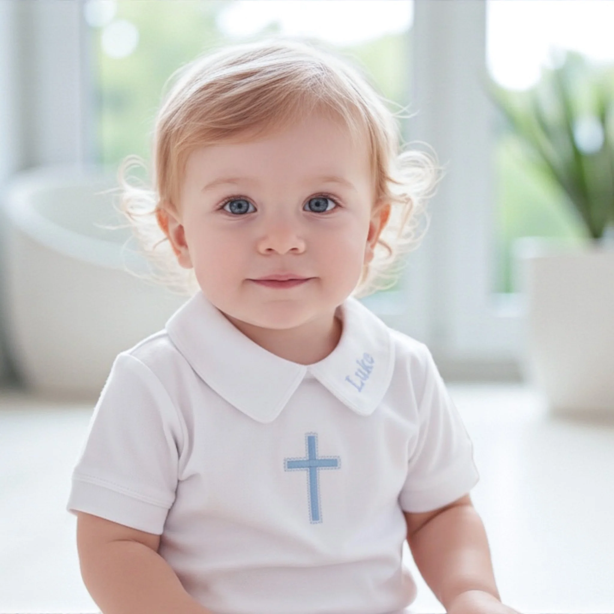 2 Piece Baptism Short Set- 3 color options