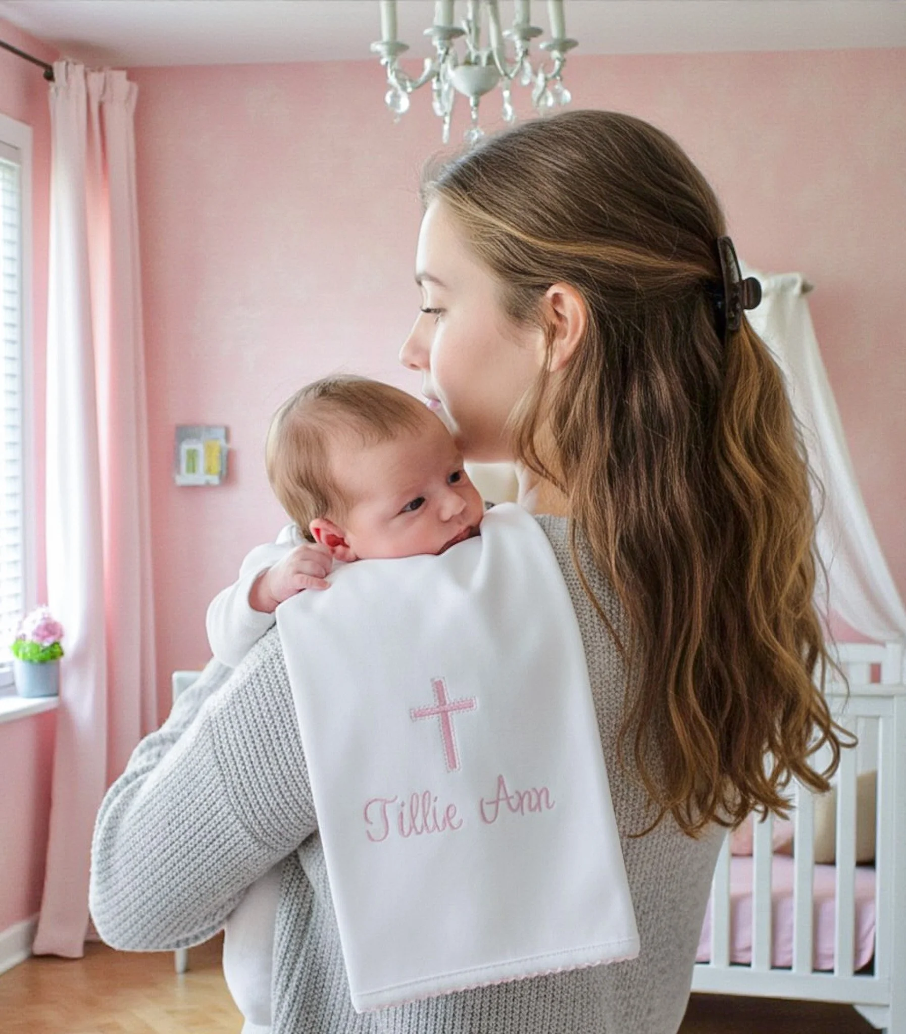 Baptism Burp Cloth