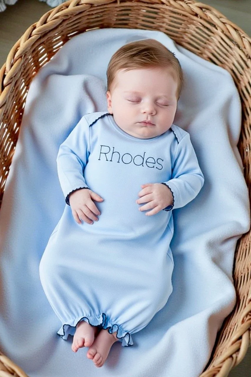 Pima Cotton Baby Gowns for Boys