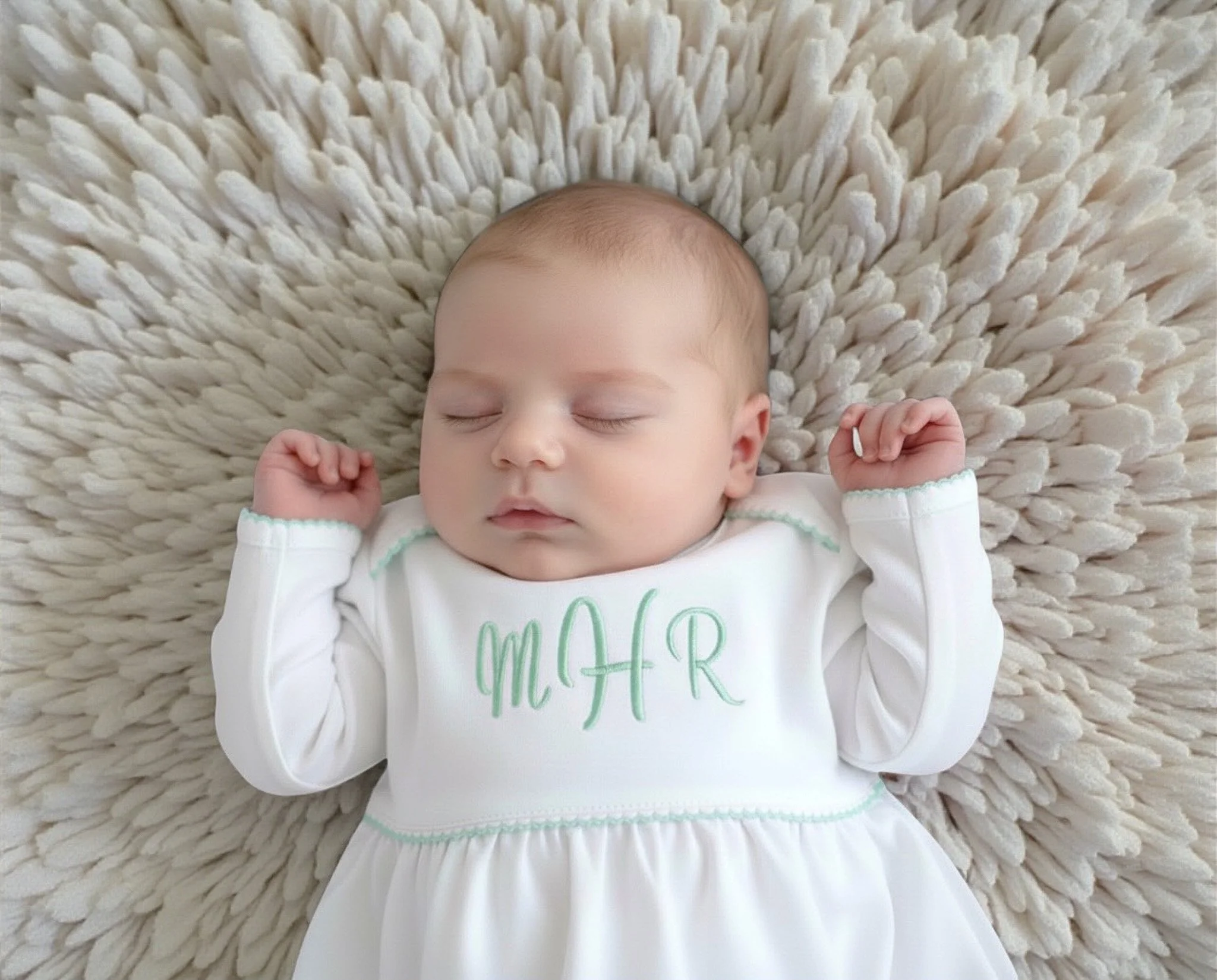 Gender Neutal Pima Cotton Yoke Gown- 3 color options