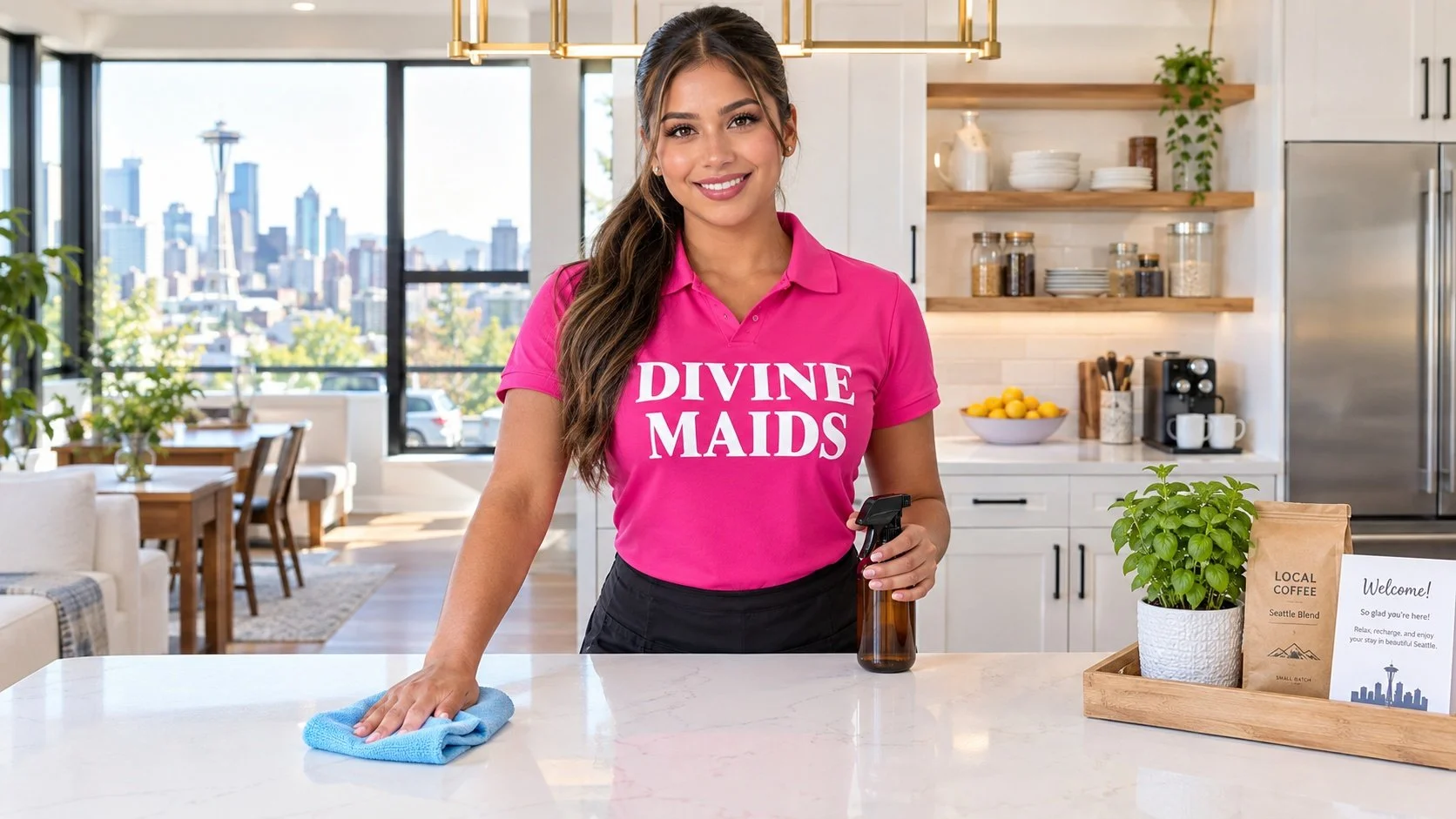 divine-maids-airbnb-cleaning-colombian-cleaner-sanitizing-high-touch-kitchen-surfaces-quartz-counter.jpg