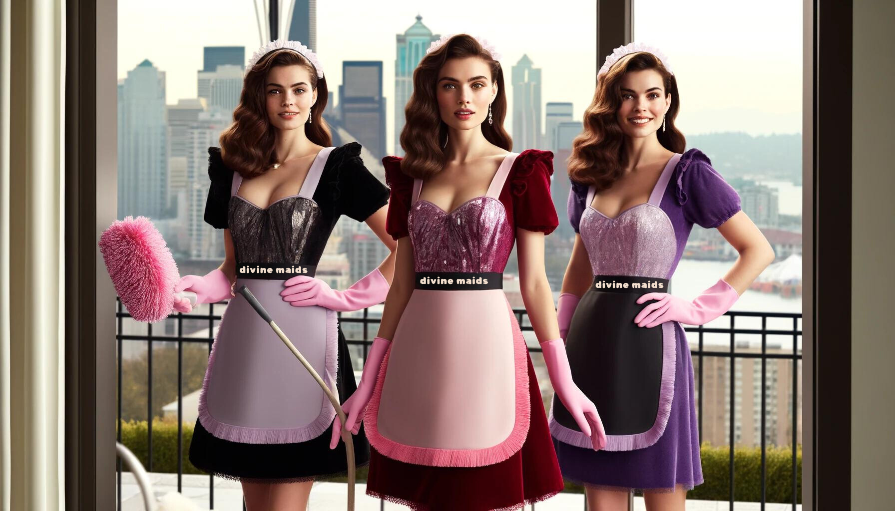 Divine Maids Presenting Captivating And Seductive Hot Sexy Maids With Striking Costumes