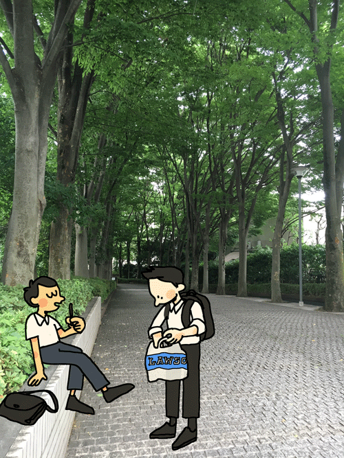 From my trip to Japan. This is in Yoyogi Uehara. photoshop (2017)