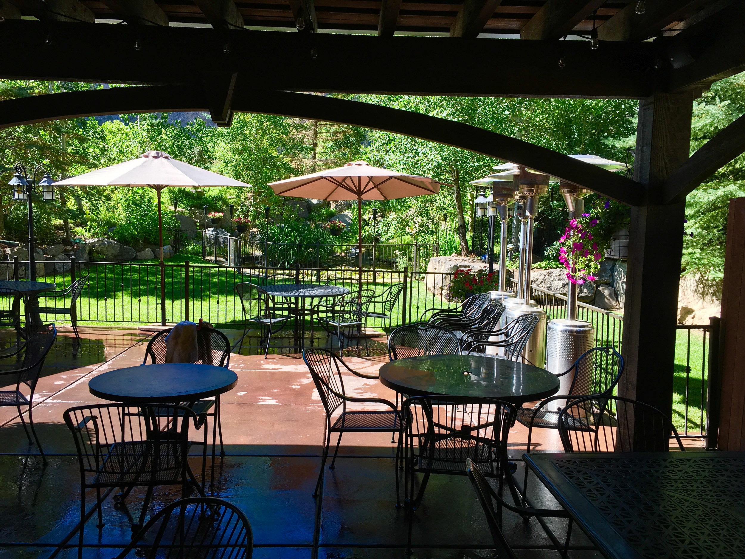 From under the Pergola