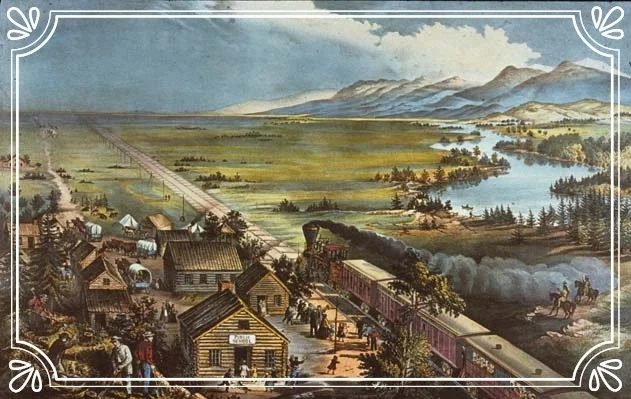 WESTWARD THE COURSE OF EMPIRE TAKES ITS WAY (Currier & Ives)