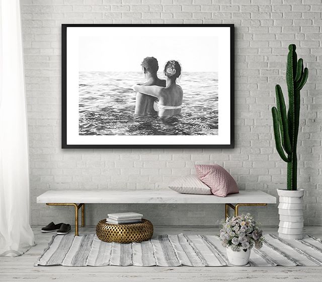 Couple in Calm Sea. 
One of 10 coastal scenes showcasing the Australian beach experience, prints available online now!