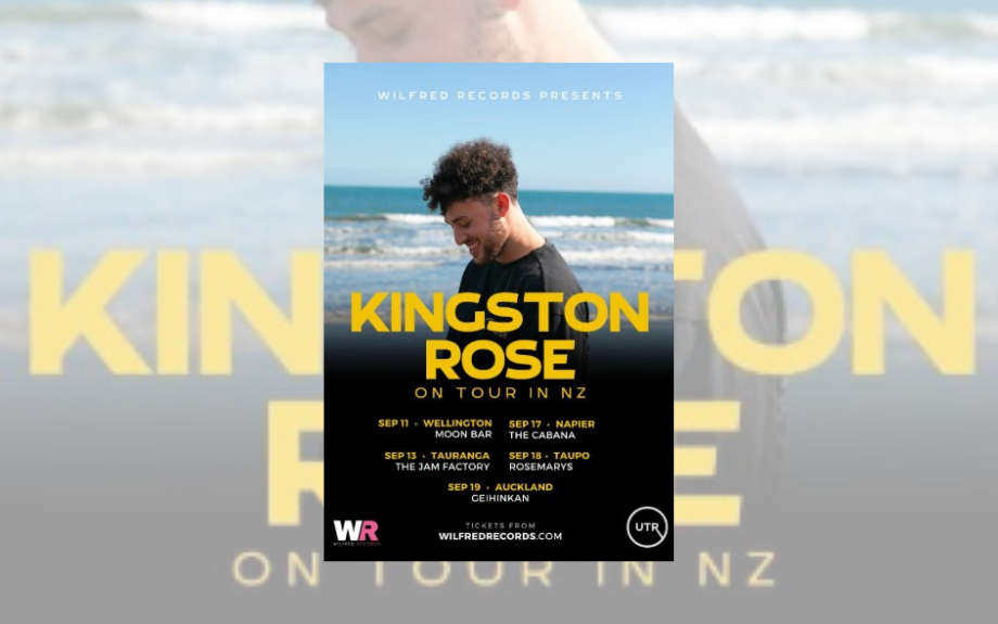 Join Kingston Rose, an emerging artist from Wellington, on his North Island tour.