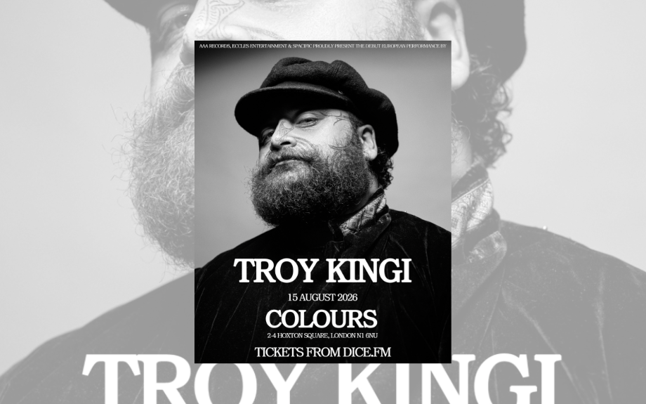 Award Winning Maori Artist Troy Kingi to Record at Abbey Road Studios and Play Debut show in London.