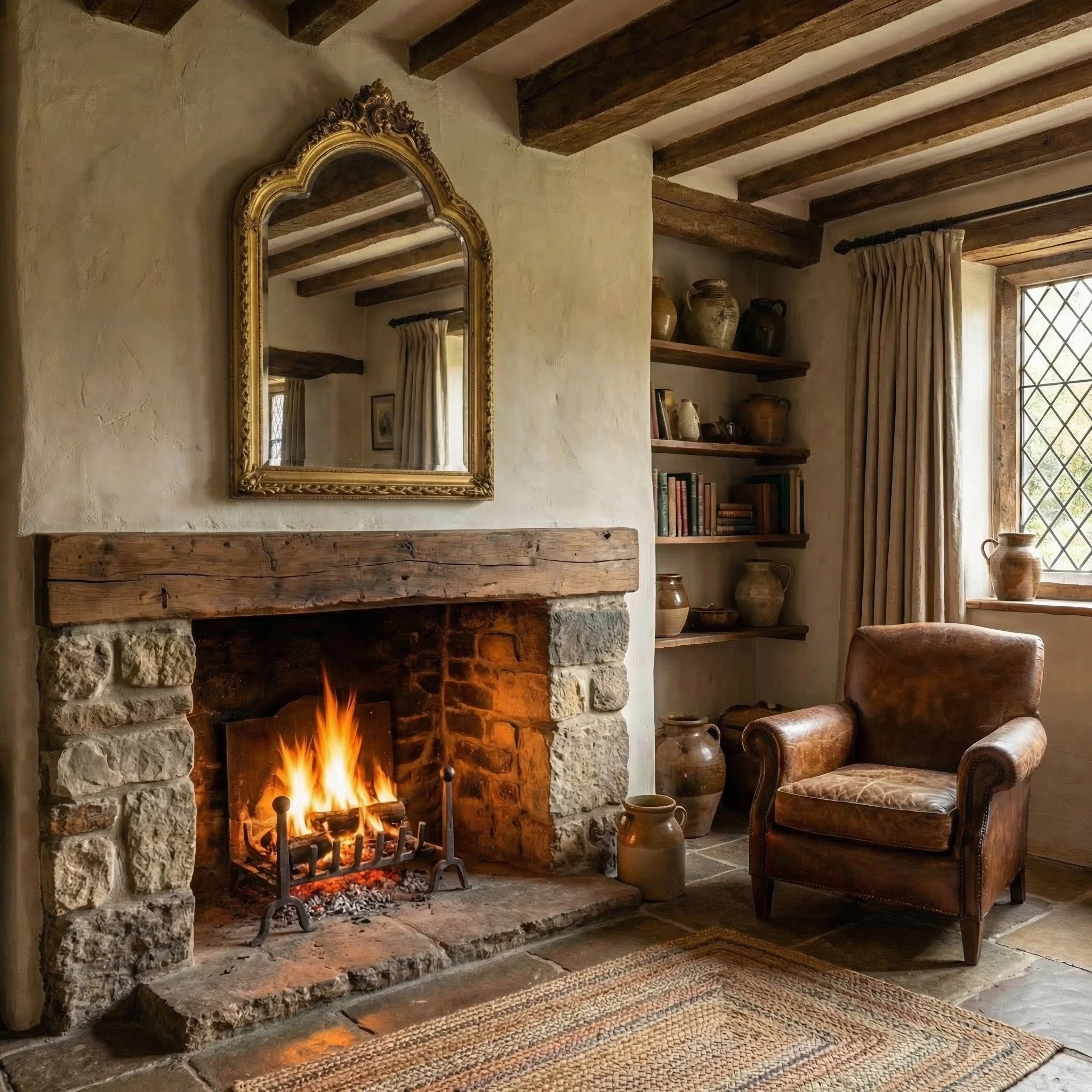 Nicely made mirror antique style mirror