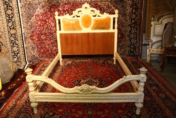 Renaissance Antiques Dublin Ireland  OLD WHITE BED