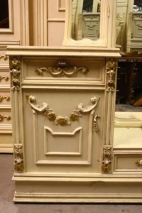 Renaissance Antiques Dublin Ireland old painted white dressing table