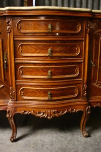 Renaissance Antiques Dublin Ireland NICE CARVED WOOD SIDEBOARD