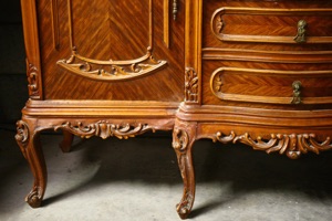 Renaissance Antiques Dublin Ireland NICE CARVED WOOD SIDEBOARD