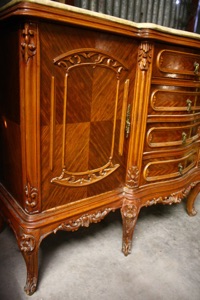 Renaissance Antiques Dublin Ireland NICE CARVED WOOD SIDEBOARD