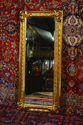 Gilt Full Length Mirror Renaissance, Antique Gold Mirror Full Length