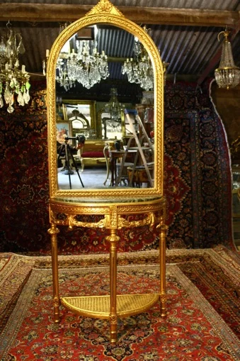 HAND CARVED GILT CONSOLE