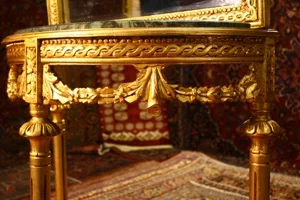 Renaissance Antiques Dublin Ireland HAND CARVED GILT CONSOLE