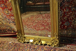Renaissance Antique Dublin Ireland TALL FULL LENGHT MIRROR WITH NICE HEAVY MOULDING