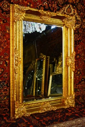 WOOD FRAMED MIRROR 
