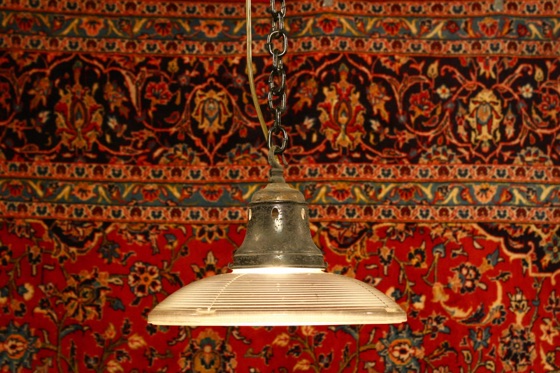 Renaissance Antique Dublin Ireland OLD BRASS PENDANT LIGHT