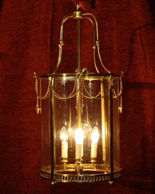 Renaissance Antique Dublin Ireland SOLID BRASS LARGE BRASS LANTERN