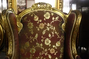 Renaissance Antiques Dublin Ireland NICE QUALITY GILT WINGBACK CHAIR