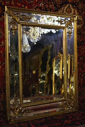 MEDIUM GOLD DOUBLE FRAMED MIRROR Renaissance Antique dublin ireland
