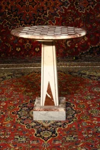 Renaissance Antique Dublin Ireland MARBLE CHESS TABLE