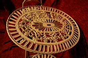 Renaissance Antique Dublin Ireland GARDEN SET WROUGHT IRON TABLE AND TWO CHAIRS